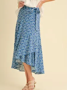 Berti Floral Wrap Skirt
