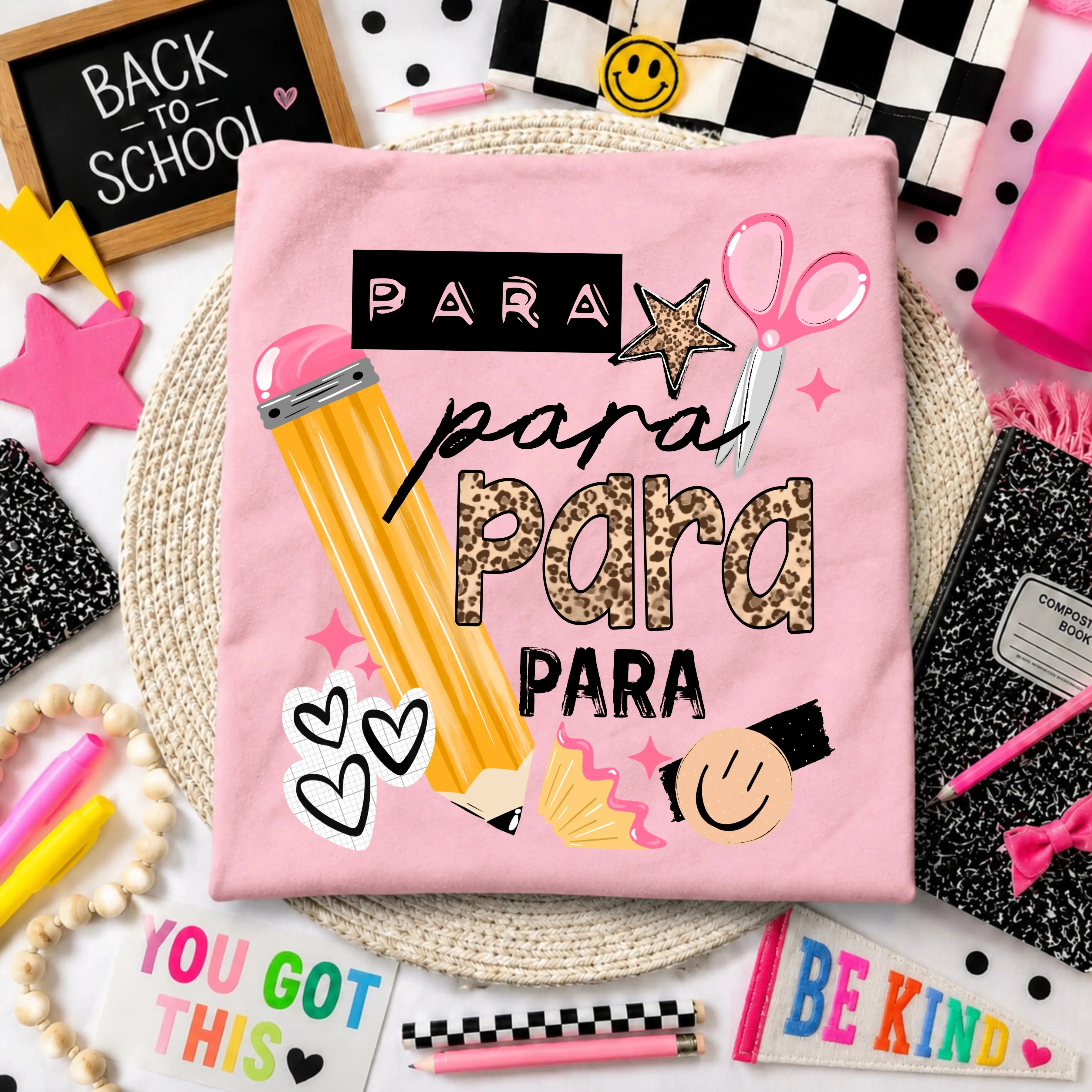 Para Para Para Educator Graphic Tee | Paraprofessional Shirt