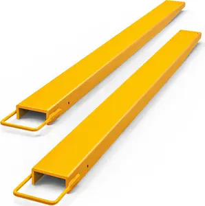 YITAMOTOR Forklift Extensions 72 Inch Length & 4.5 Inch Width, Heavy Duty Steel Pallet Fork Extension for Forklift Truck, Yellow (72"x4.5")