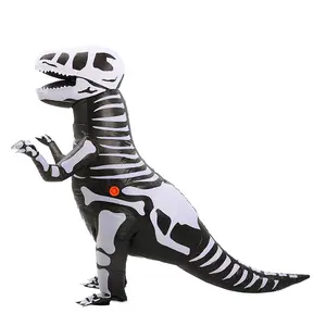 An interesting inflatable adult dinosaur skeleton costume trex an interesting carcharias costume for a role play party