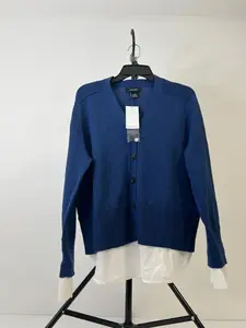 Karen Kane Layered Sweater Cardigan,  Color Dark Blue, Size M
