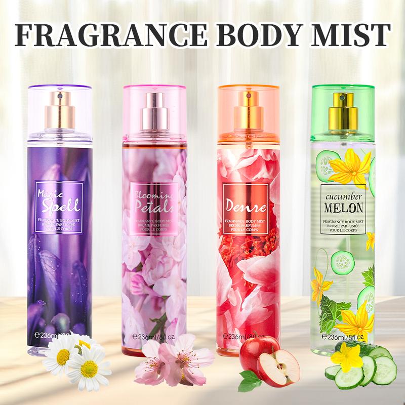 8 Fl Oz Hair & Body Fragrance Mist for Women - Long-Lasting Perfume, Perfect for Dating, Parties and Gift Giving Floral Amber