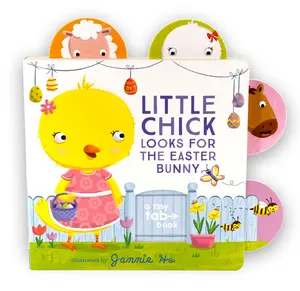USED-Little Chick Looks for the Easter Bunny: A Tiny Tab Book (an Interactive Pull-Tab Slider Peekaboo Board Book for Babies and Toddlers - Perfect for Eas by Nosy Crow (Board book)