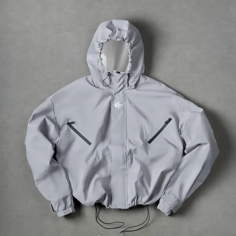 Y2K Techwear Hooded Jacket Coats for Men, Outdoor Waterproof Lightweight Design, Streetwear Loose Fit Cargo Jacket for Hiking Daily Wear, Regular / Fleece‑Lined Version Available