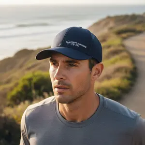 Dry Fit Running Hat – Navy Blue | Unisex Moisture-Wicking Sport Cap