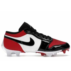 Jordan 1 Low TD Cleat Patent Bred Toe (men) by StockX