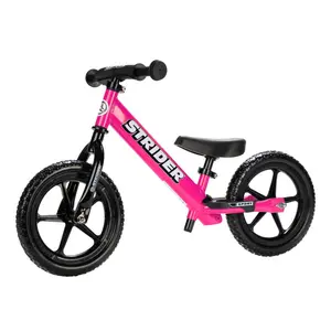 Strider 12" Kids Boys Girls Balance Bike Lightweight Adjustable Pink Sport