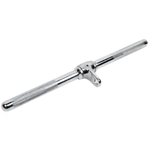 French Fitness Chrome 21" Revolving Straight Bar (New)