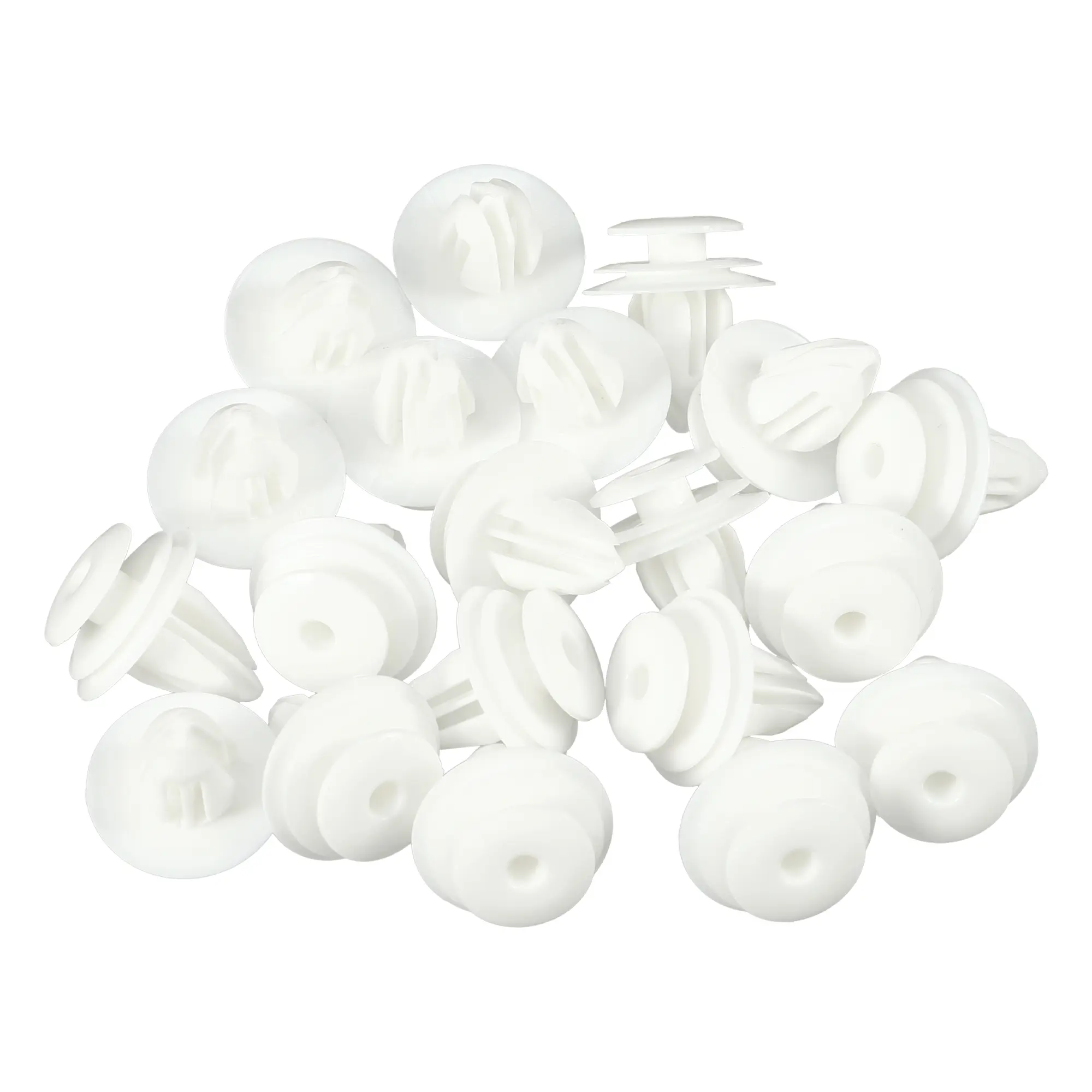 Car Door Trim Panel Push Clips Pillar Retainer,White