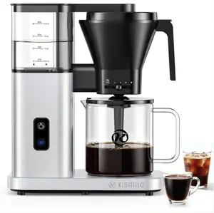 Kismile 8-Cup Drip Coffee Maker with Cold Brew & Pour Over Control, All-Metal Programmable Coffee Machine Kismile 8-Cup Drip Coffee Maker with Cold Brew & Pour Over Control, All-Metal Programmable Coffee Machine