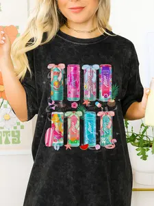 Alani Coquette Bow Summer Shirt, Mineral Wash Alani Shirt, Summer Shirt - For Women -Crewneck Shirt