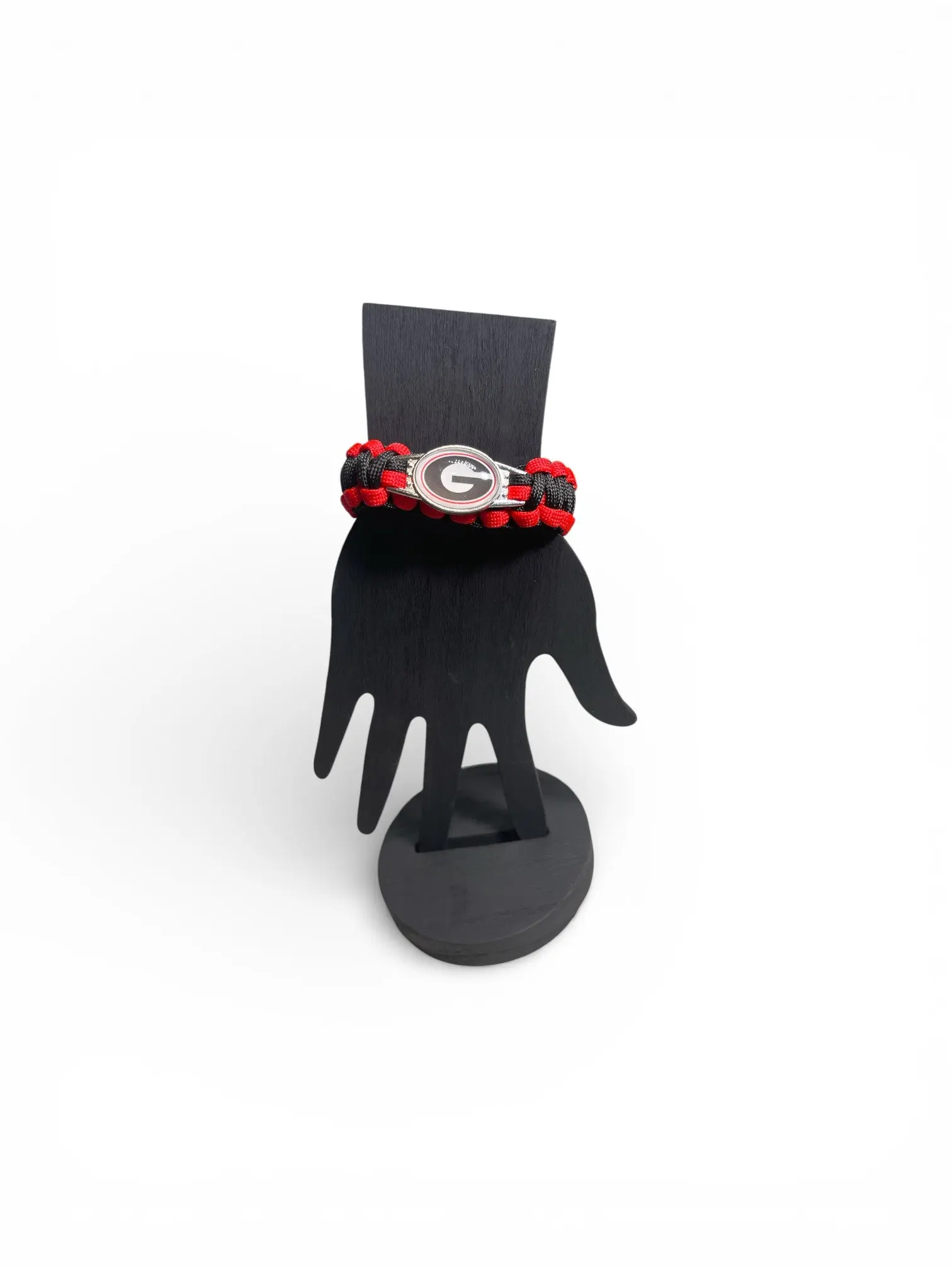 Georgia Bulldog Paracord Bracelet with Letter G
