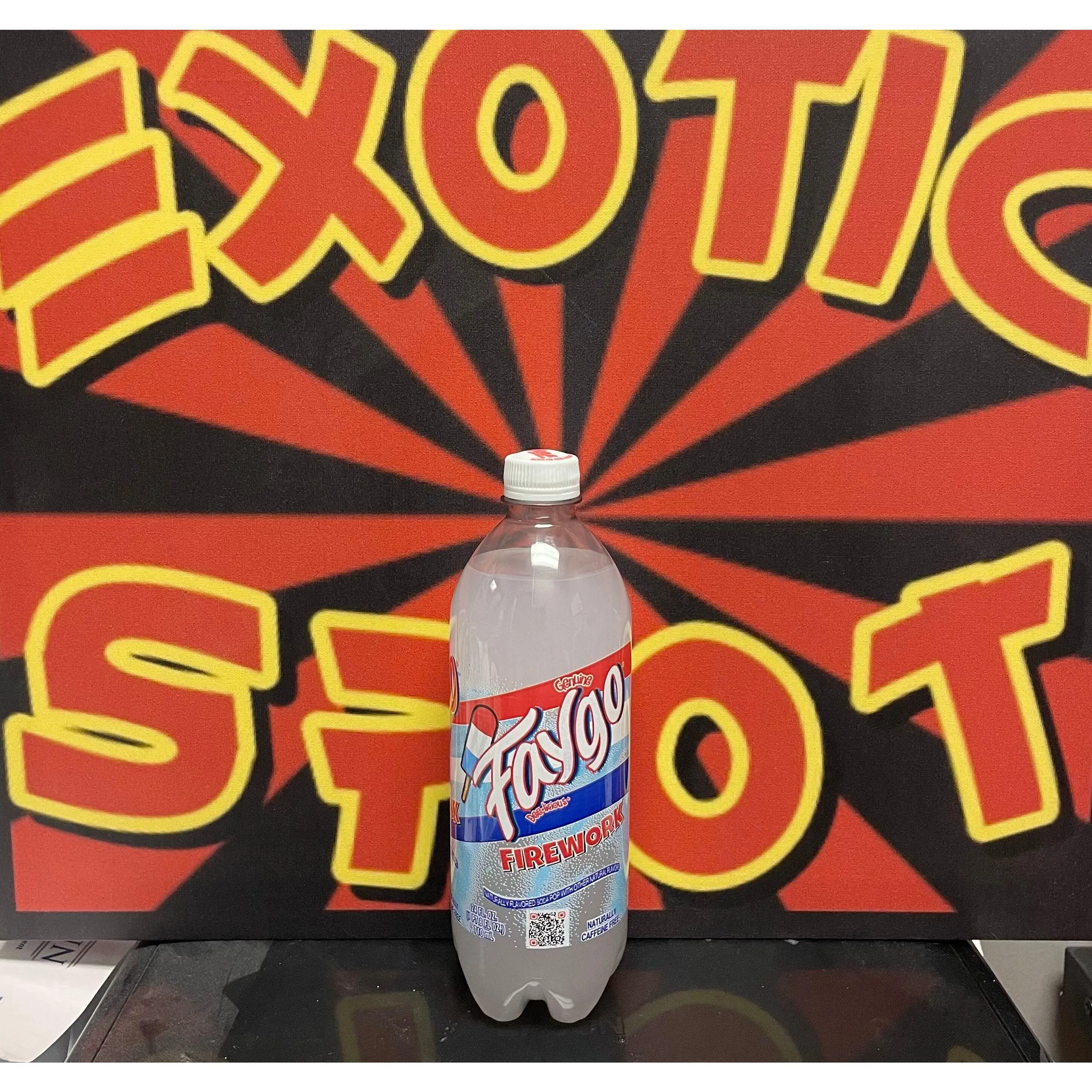 Faygo Fireworks Flavor 24oz Soda Bubbly Drink Sweet Ice Cream Flavor Ice Pop Flavored Beverage Iced