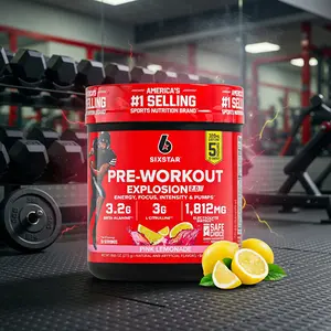 Six Star Pre-Workout Powder for Men & Women, Pink Lemonade (30 Servings) - Preworkout Explosion 2.0 Energy Powder Drink Mix with Beta-Alanine & Caffeine - Sports Nutrition Supplement Products