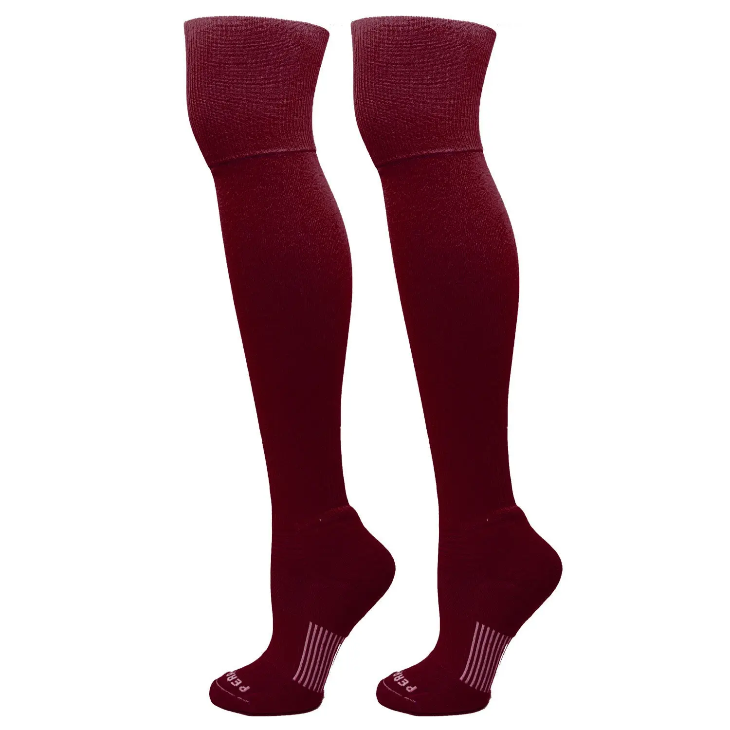 MK Socks Extreme Over the Knee Baseball, Football Socks - Maroon