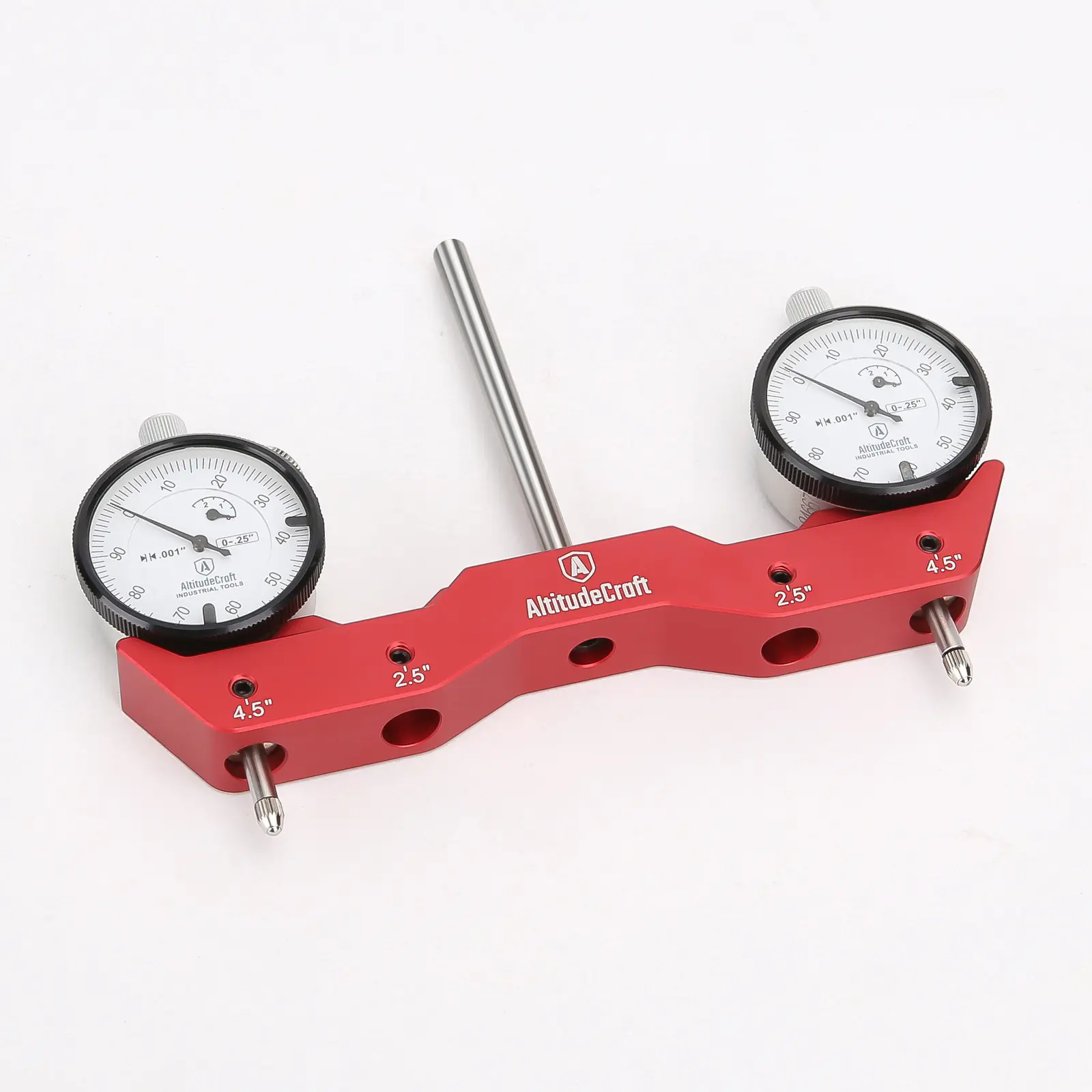 AltitudeCraft Spindle Squaring Tool, CNC Router Tramming Tool, Dual Dial Indicator Alignment System, 1/4 in Shank, Spindle Alignment Tool, Mini Mill Tramming Gauge, Precision Machining Tool, Woodworking & CNC Setup Tool #Summervibes #weeklydeals