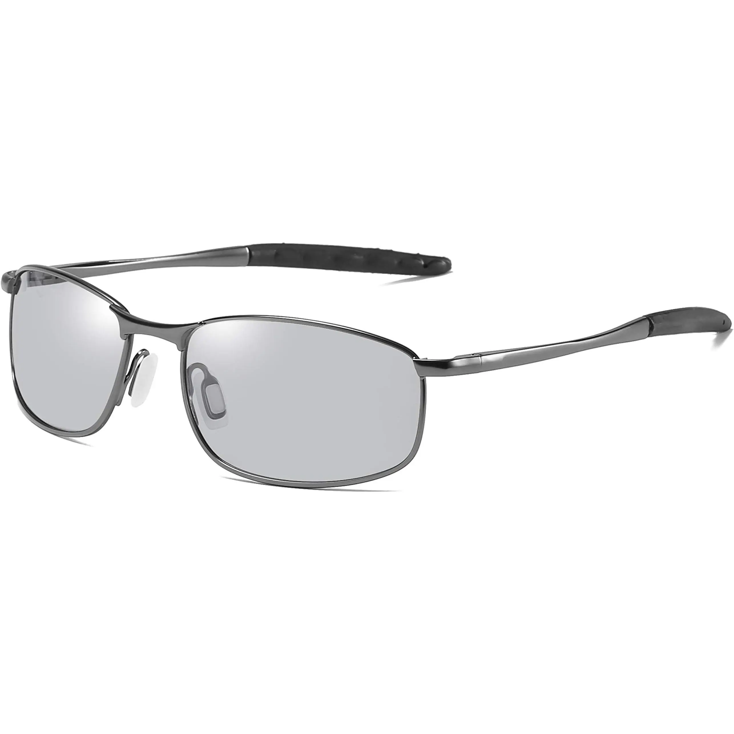 FEISEDY Classic Polarized Photochromic Anti-UV Men's Sunglasses, Driving Eyewear, Photosensitive Glasses B2444