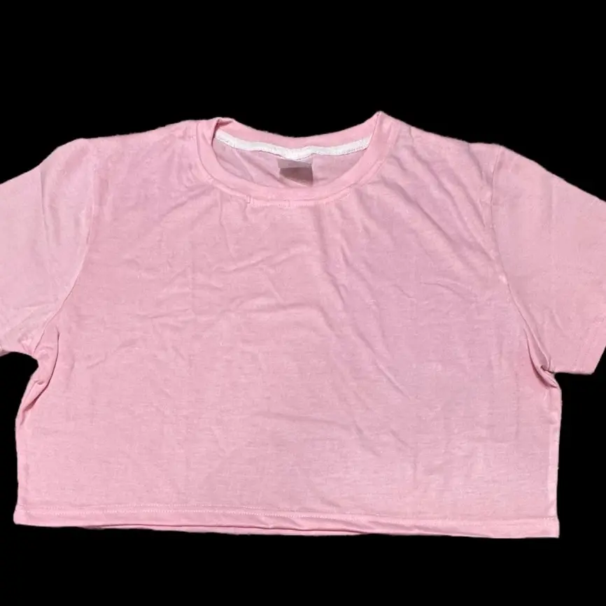 Sublimation blank crop tops women’s polyester