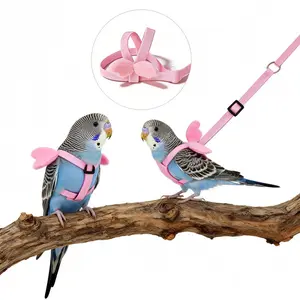 Bird Flight Harness with Leash - Escape Proof Breathable Vest for Cockatiel, Budgie & Lovebird