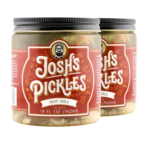 2 Pack - Hot Dill Pickle Slices 19 fl oz | ships on ice Mon-Wed