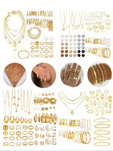 Elegant Faux Pearl Jewelry Set for Women, Jewellery Gift Set, Butterfly Heart Design Necklace Bracelet Ring Earrings Anklet, Perfect Gift for All Occasions