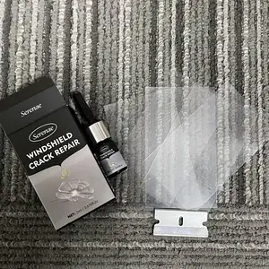 Windshield Repair Kit, Glass Repair Fluid - Quick Fix for Windscreen Repair - Advanced Maintenance for Cracks, Chips, Scratches & Star-Shaped Crack - Easy to Use, Cracks Gone Solution