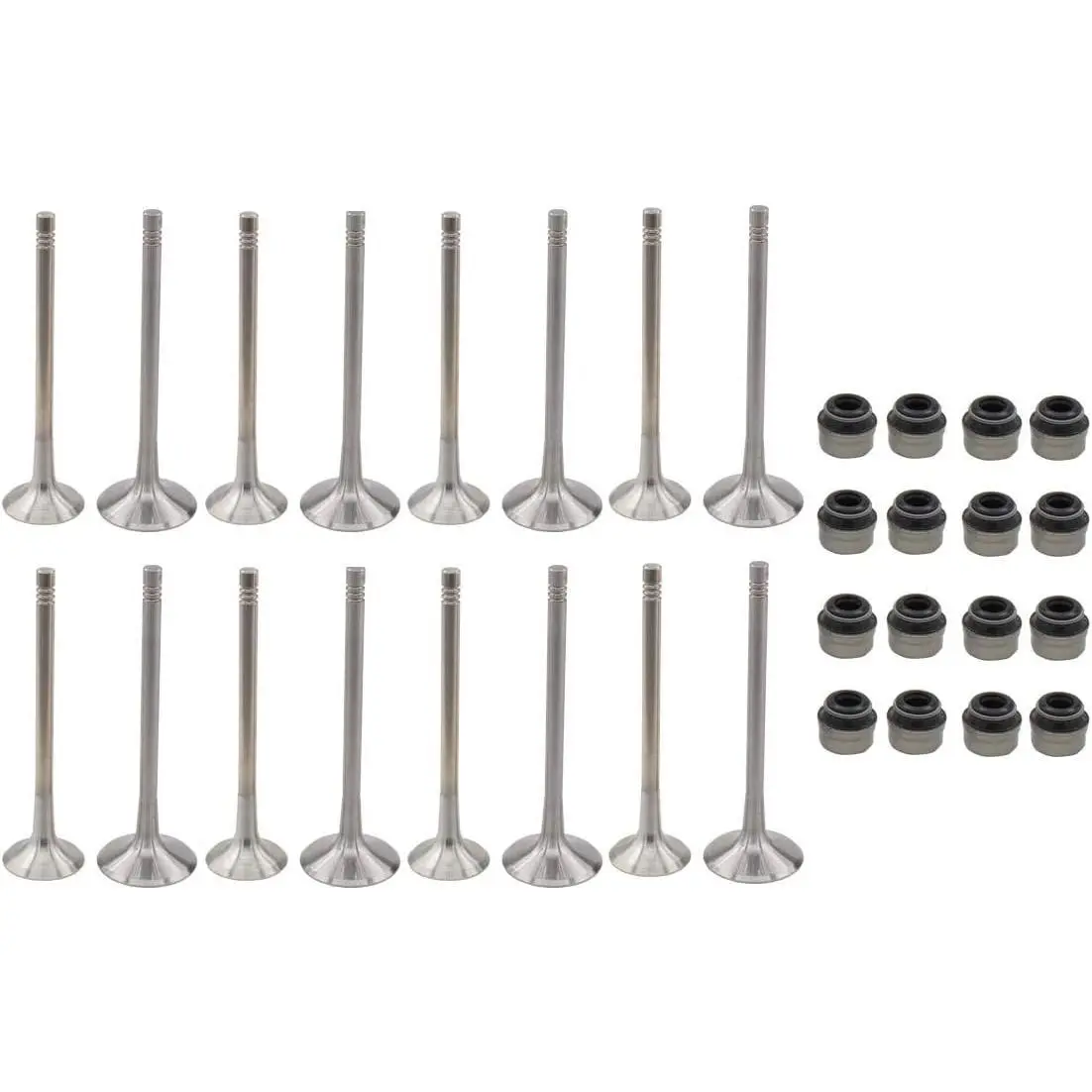 MOTOKU 16Pcs Engine Intake Exhaust Valves kit for Audi A3 A4 A5 A6 A8 Allroad Q5 RS7 S6 S7 S8 TT RS TTS Quattro VW CC Eos GTI Jetta Passat Tiguan 2.0