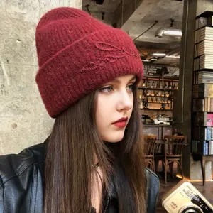 New Winter 100% Cashmere Cozy Knit Beanie with Ear Flaps Extra Large Face Framing Design Solid Color Embroidered Lettering Stylish Warm Must Have
