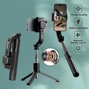 360 Rotation Following Shooting Mode Gimbal Stabilizer Selfie Stick Tripod Gimbal For iPhone Phone Smartphone Live Photography