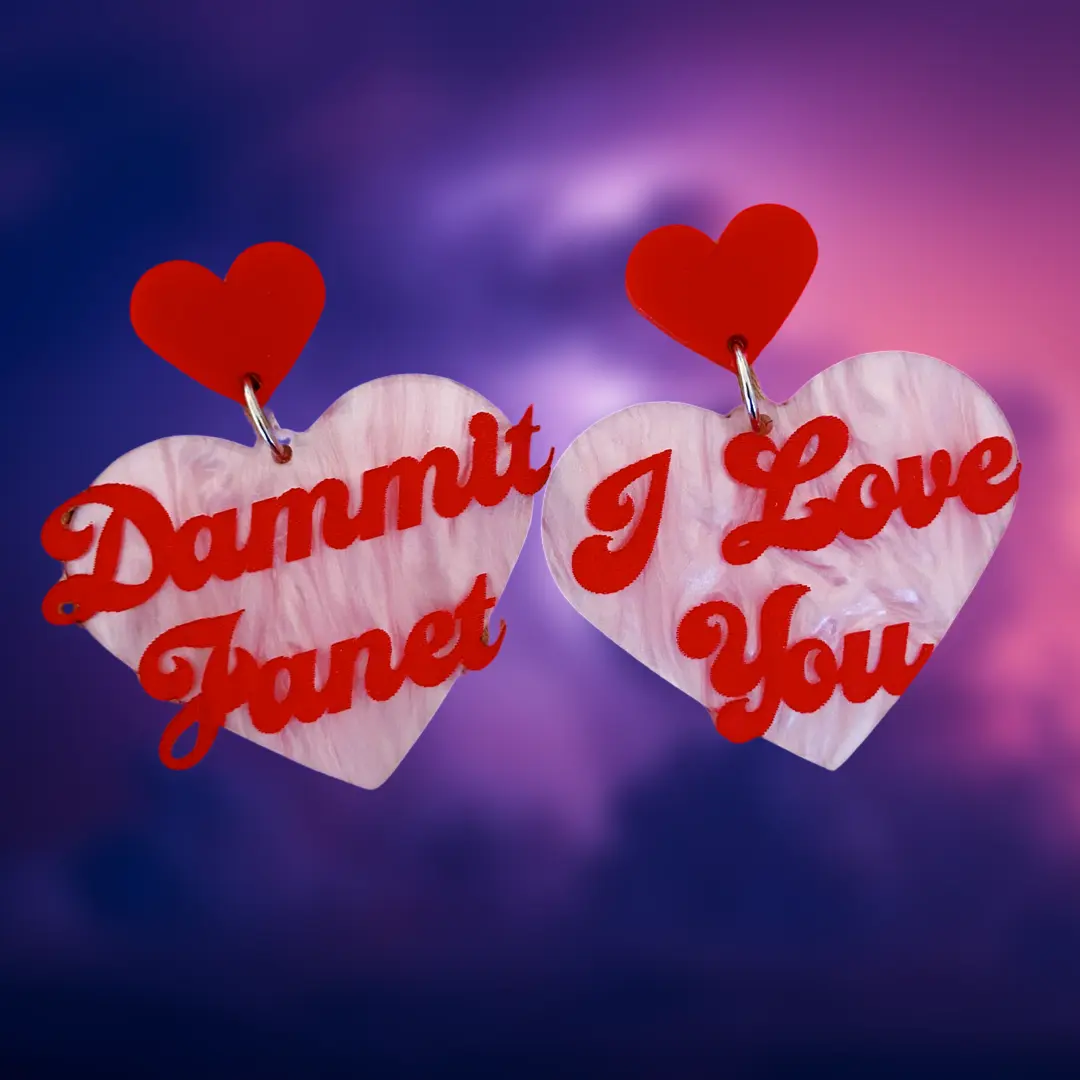 Dammit Janet Earrings - RHPS Fandom Earrings