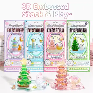 3D Embossed Kawaii Stackable Stickers Kit, Mini Ornament Decor, Star Wish Tree DIY for Journaling & Crafts