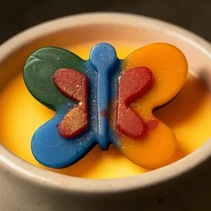 Custom Wax Melts - Pink Butterfly Design for Aromatherapy and Home Fragrance