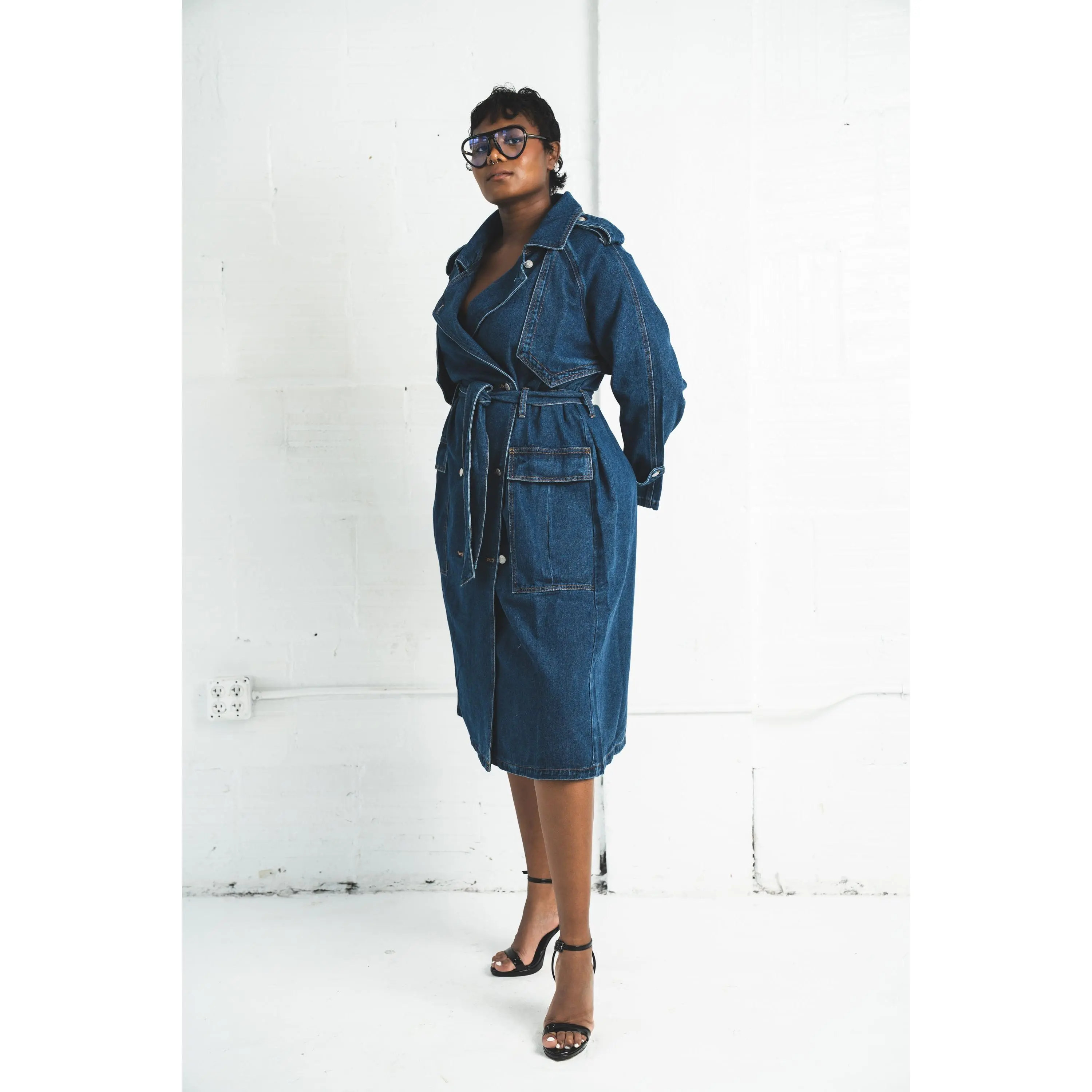 Denim Trench Coat