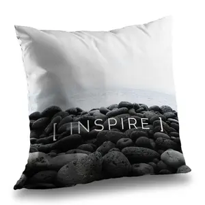 Begin Home Decor C1PC2626I9X25M 26 x 26 in. Inspire Beige Poly Twill Throw - Stylish Home Decor Accent