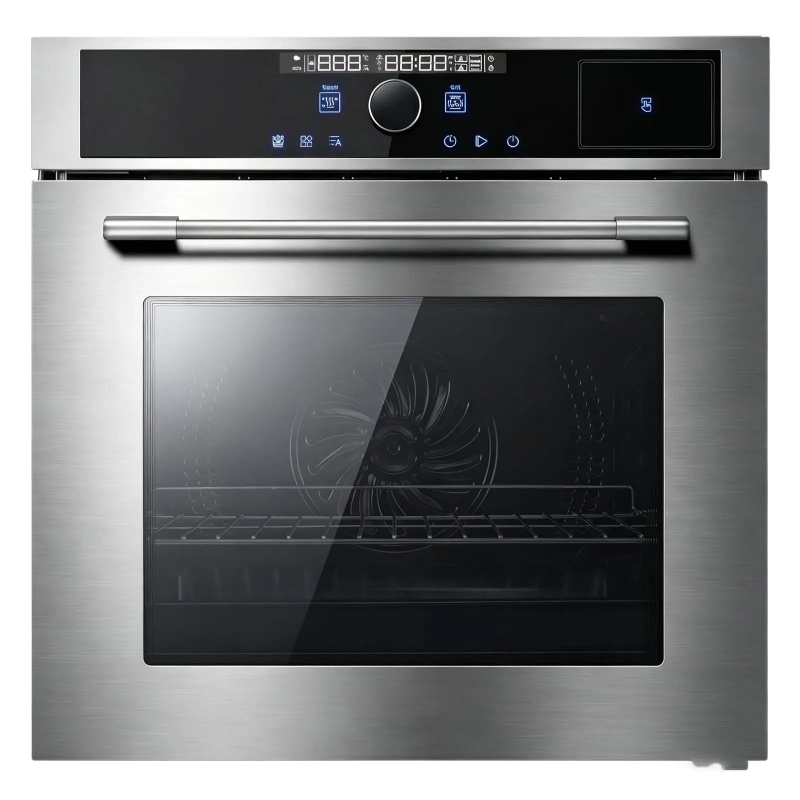 Garvee 24 Inch Built-in Steam Oven Combo, 2.5 Cu.ft Electric Wall Oven with Touch & Knob Control, Steam Function, 5 Cooking Modes, Triple Glass Door, Easy Clean Interior, Timer & Safety Lock, Stainless Steel