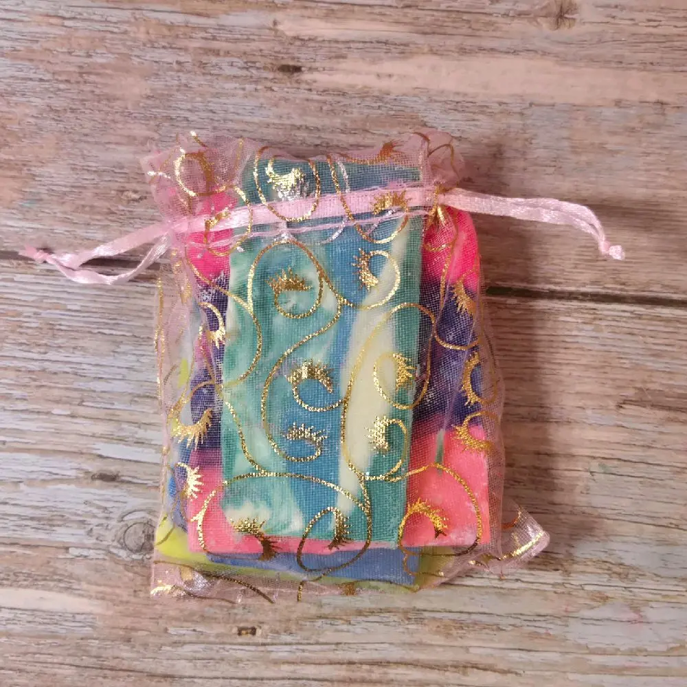 Handcrafted Cold Process Beauty Soap Ends, 4-5 Piece Grab Bag Sampler, Hydrating Bath Products, Skin-Loving Body Cleansing Products with Assorted Scents, Shower Products, Natural Soap