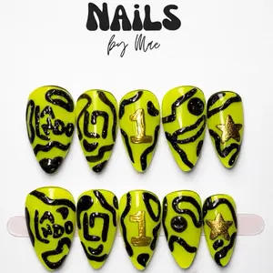 Formula1 LN Handmade Press-On Nails for Women