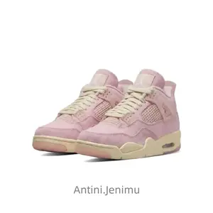 Retro basketball shoes, guitar, pink men's style