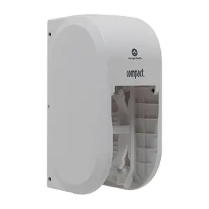 2-Roll Vertical Coreless High-Capacity Paper Dispenser by GP PRO, White, 56767A, 6.000" W x 6.500" D x 13.500" H