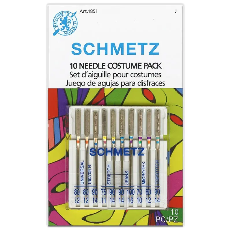 Schmetz Costume and Cosplay Assorted Machine Needles 10 Pack
