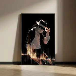 [SALE UP TO 45%] Michael Jackson Wall Art Poster _ King of Pop Print MJ Music Art Decor, Pop Star Wall Decor for Living Room _ Gift for Michael Jackson Fans