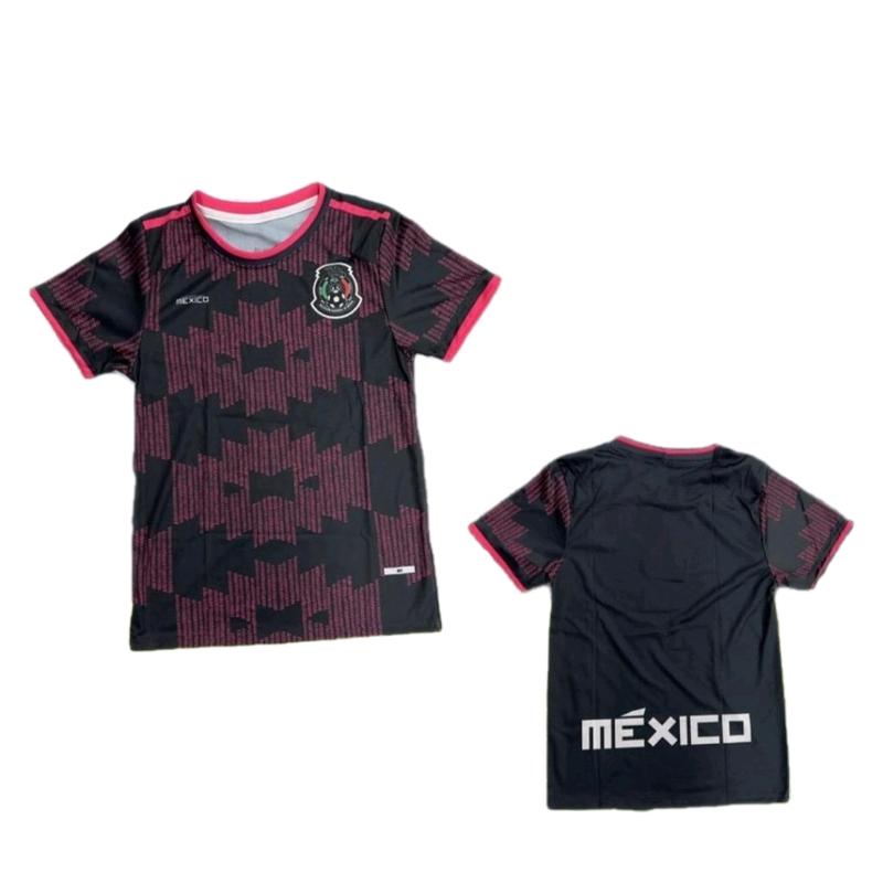 Mexico Qatar 2022 Home, Away, Mix Jersey - Green Jersey with Red Trim, Short Sleeves, and Logo Design