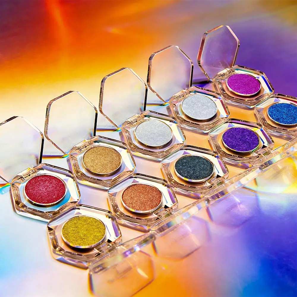 High Pigment Pressed Glitter Eyeshadow | 2 Color Pack Single Sparkle Shimmer Eye Makeup Topper#SummerVibes