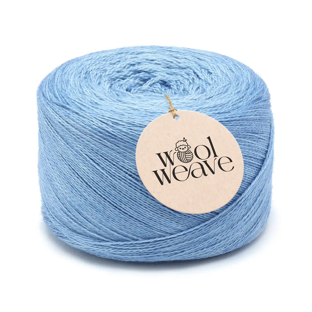 Woolweave Lace Yarn, Hand Dyed 75% Merino Wool 25% Silk Blend, 100g 850 Yards Lace Weight Variegated Yarn for Knitting & Crochet, Shawls Wraps Scarves