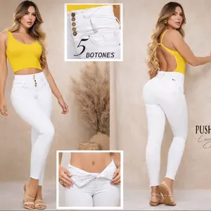 Ref 2356 Tiro alto, diseño en bolsa Faja Lipo 360 cintura anatómica cinco botones, levantamiento de cola