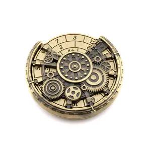 Steampunk Metal Spinning Dice: 7 in 1 Clockwork Gear DnD RPG Fidget
