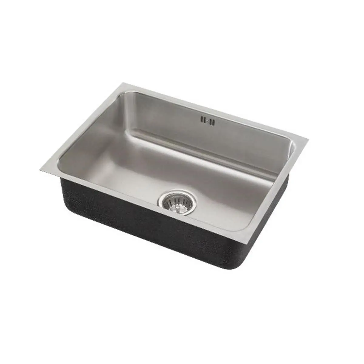 212 MAIN 18 Gauge T-304 Stainless Steel Rectangular Undermount Sink - Commercial Grade Single Bowl with Integral Overflow Drain, Under-Counter Installation Design, 18 W X 12 D In, Hand-Blended Just Finish