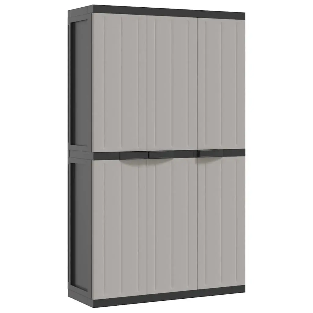 vidaXL Outdoor Storage Cabinet Utility Cupboard Garden Patio Furniture PP 3029922