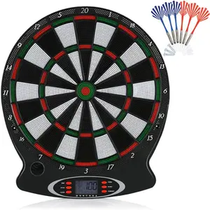 Professional Electronic Hanging Dartboard with LCD Scoring for Target Practice