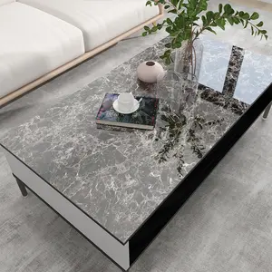 Glossy Marble Contact Paper Peel & Stick - Waterproof Kitchen Countertop Film for Cabinets, Tables, Bathroom - Removable No Residue adhesive wallpaper